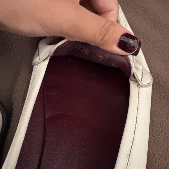 GUCCI Bow Detail Leather Slip On Loafers Women's US 7 - Picture 6 of 6